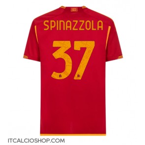 AS Roma Leonardo Spinazzola #37 Prima Maglia 2023-24 Manica Corta